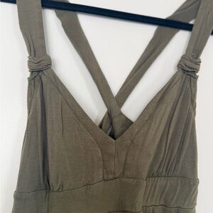 Guess Olive Green Knotted Strap Dress sz S